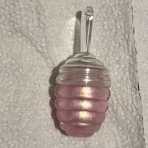 Not used safe baby pink honey keychain  lipgloss